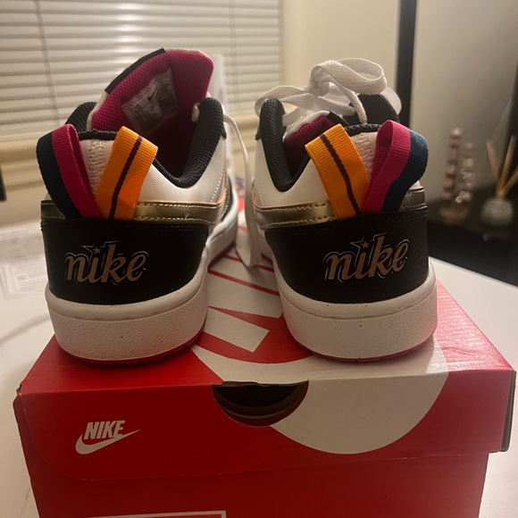 Nike Kids' Black, White, and Gray Sneakers - Picture 3 of 5